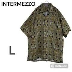 INTERMEZZO　インターメッツォ　レトロ　総柄　デザイン　シャツのサムネイル