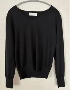 美品GALLARDAGALANTE ニット　Vネック セーター　ブラック