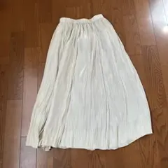 ミントカラー フレアロングスカート