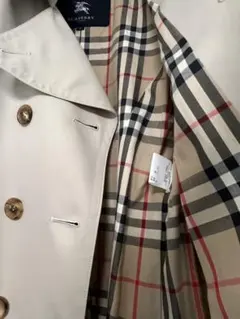 美品　BURBERRY アイボリー トレンチコート 36 バーバリー　ベージュ