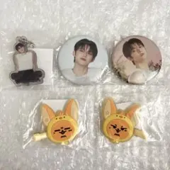 新品・未開封】バムグッ ヘアクリップ 缶バッチ アクキー5点セット