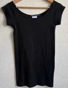 RALPH LAUREN ブラック リブTシャツ M コットン　美品
