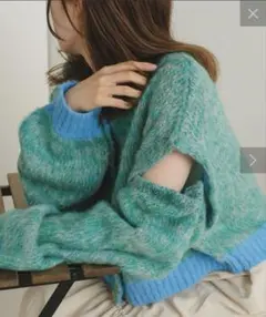 Kastane MIXヤーン3way カーディガン