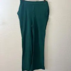 アメリカンホリック パンツ ストレート 無地 M 緑 レーヨン お出かけ