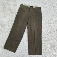BANANA REPUBLIC チノパン ワイドストレート カーキ 38L