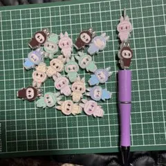 ミニミニラブブ　ビーズ　20個セット　カスタムボールペン対応⭐︎