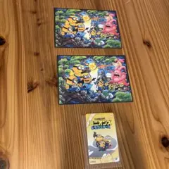 ミニオンズ＆モンスターズ 入場者特典ポストカード2枚＆使用済ムビチケ