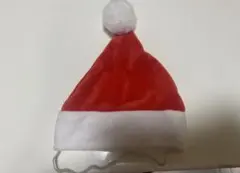 わんちゃん用　サンタ帽子 赤と白 ポンポン付き