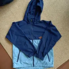 ノースフェイス キッズ150 ウインドブレーカー ネイビー 薄手
