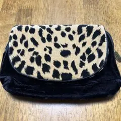 希少　クリスチャンディオール　CDロゴ　バニティバッグ　ポーチ　豹柄　レオパード 美品/22年製 Christian Dior クリスチャンディオール レオパード