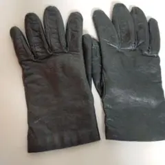 イタリア製　レザー手袋　グレー