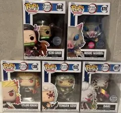 新品　Funko POP! 鬼滅の刃　 フィギュア　5体セット