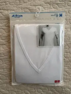 メンズ M エアリズム Vネック 半袖Tシャツ 白 ホワイト 肌着