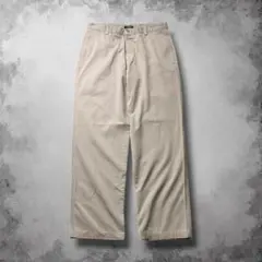 90s DOCKERS ヴィンテージワイドチノパン カーキ ノータック W34