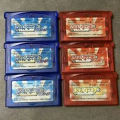 ZD847★ ポケットモンスター サファイア ルビー 6本セット 動作◯