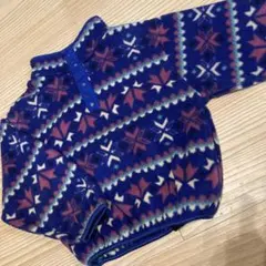 (子供)L.L.Bean 幾何学模様 フリースジャケット