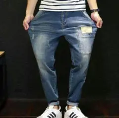 デニムパンツメンズ ストレッチ ジーンズ スキーニパンツ ボトムス ボトムス52