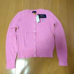 新品⭐︎タグ付き　ラルフローレン　カーディガン　ピンク　150 xs〜s