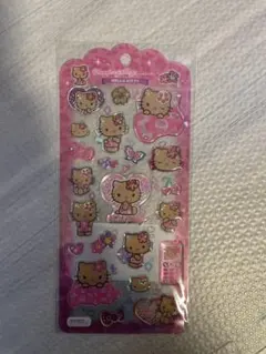 【即日発送】サンリオ　ハローキティ　ドロップジュエリーシール　日焼け ヒョウ柄