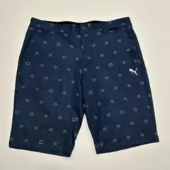 PUMA プーマ　ゴルフ　ハーフパンツ　ショートパンツ　ネイビー　メンズ　XL