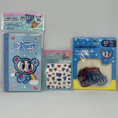 エンジェルブルー　6穴シール帳　フレークステッカー　ネイルシール