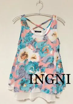INGNI♡イング シフォン花柄トップス