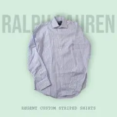 【美品】ラルフローレン ストライプシャツ M POLO Regentフィット