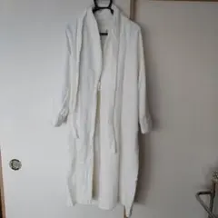 G-HOUSE ホワイト バスローブ Lサイズ　L