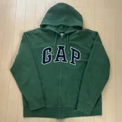 GAP ギャップ 刺繍 zip hoodie ジップパーカー y2k Lサイズ