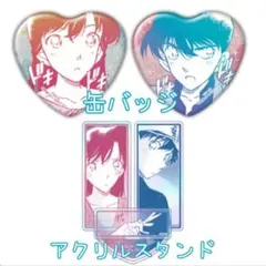 蘭 新一 ペアシリーズ アクリルスタンド 缶バッジ 名探偵 コナン ランド