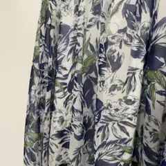 GORGE花柄 ロングスカート フレア ウエストゴム 春夏 涼しげ ボタニカル柄のサムネイル