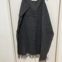 無印良品　カシミヤストール　カシミヤ100 チャコールグレー　マフラー