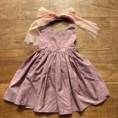 MARLMARL(マールマール) ピンクフリルエプロン リボン付き