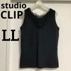 studioCLIP 2WAYレースタンクトップ 黒 WEB限定 LLサイズのサムネイル