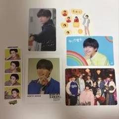 なにわ男子 長尾謙杜 トレカ クリアカード チェキ フォトカード シール