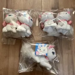 ディズニー　マリーちゃん　キーホルダー　ぬいぐるみ　5個セット　レトロ