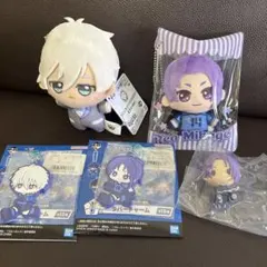 凪誠士郎・御影玲王　ぬいぐるみ・ラバーチャーム・ちょこのっこセット