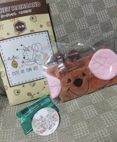 プーさん　シークレットヘアバンド　ルー　まんまる焼き　ステッカー　プー　ティガー