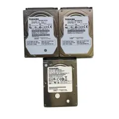 【ジャンク】東芝製HDD 320GB 2.5インチ 3枚　不良セクタ有