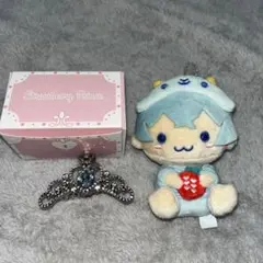 ころんくん　ぬいぐるみ　キーホルダー　ティアラ　あにまるおすわりぬいぐるみ