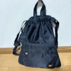 アンナクリスティーナ　レディース　トートリュック2WAY ブラック　黒