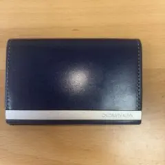 CK CALVIN KLEIN 名刺入れ　牛革　紺色　箱付きのサムネイル