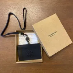 Starbucks リサイクルレザー IDカードホルダー