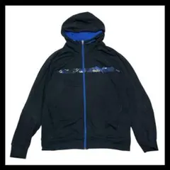 PUMA フルジップパーカー XL ブラック/ブルー