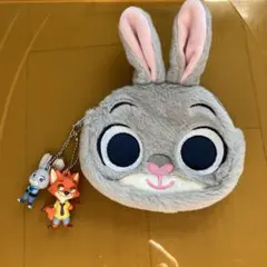 ズートピア ジュディ コインケース　キーホルダーつき