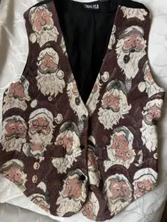 MONALISA Xmasサンタクロース柄 ベスト