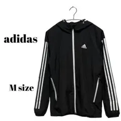 adidasマストハブ スリーストライプ ウインドブレーカー ジップパーカー