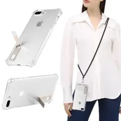 最安値‼️iPhone 6.7.8 Plusケース　専用スマホショルダーストラップ