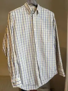 90s HERMES チェック柄 長袖シャツ 38-15 90s HERMES チェック柄 長袖シャツ 38-15 90s HERMES チェック柄