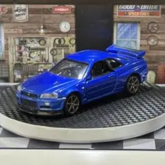 ミニカー トミカプレミアム 日産 スカイライン GT-R BNR34 ブルー